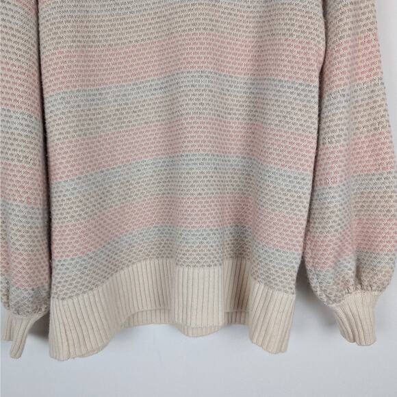Summersalt The Coziest Cashmere Blend‎ Pastel Soft Stripe Sweater Size Small - Picture 5 of 10